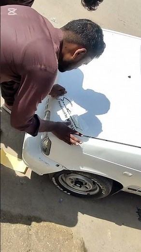 Suzuki Mehran Bonnet Sticker Design | Car Decal Installation | Gul Stickers#shorts