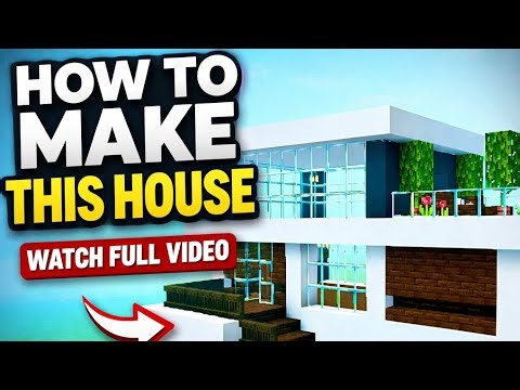 |built a morden house in minecraft 😱🥵😍|Hindi tutorial #minecraft #viral #video
