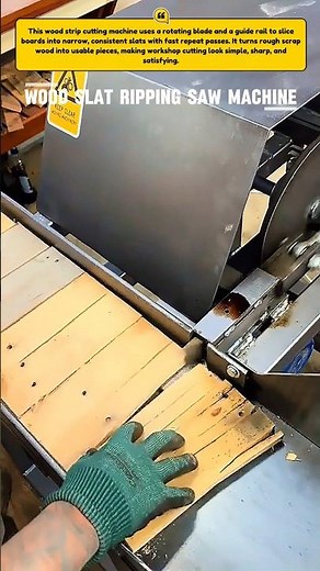 Wood Board Strip Cutter Turns Scrap Planks Into Clean Slats #Woodworking #Tools #USA