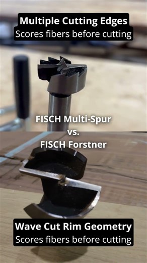 Are you using the wrong bit? FISCH Multi-Spur vs. Black Shark Forstner bit explainer
