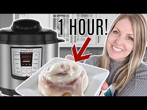 One Hour Instant Pot Cinnamon Rolls