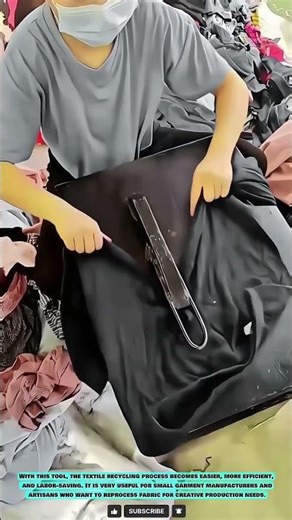 Practical Tool for Cutting Used Fabric for Efficient Recycling