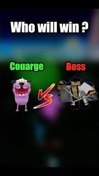 Courage the Dog vs Blox Fruits Boss…(Who Wins?)