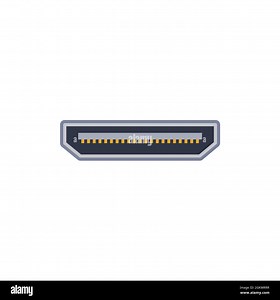 Mini HDMI pc universal connector icon. Vector graphic illustration of Port in flat style. USB type, video and audio port. Displayport and other comput Stock Vector Image & Art - Alamy