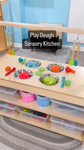 This brand NEW Sensory Kitchen from @constructiveplaythingsco is going to make the *perfect* play dough center for our preschoolers this year! Grab yours today: https://ustoy.ositracker.com/191265/12836/url_28758 | Play to Learn Preschool