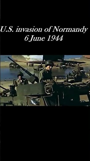 Real footage from the Normandy landings, June 6, 1944