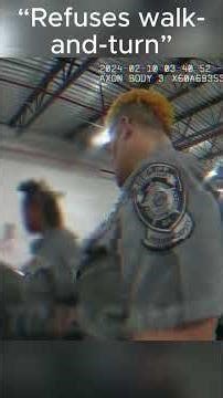 Fails DUI Tests, Refuses to Cooperate — Violent Resistance Ends in a Takedown