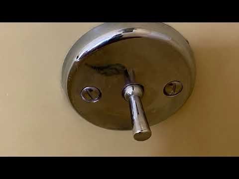 Tub won’t drain. Tub lever broken. Easy DIY Fix.