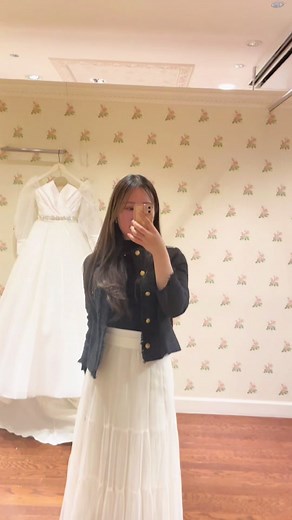 変身してみた🫶 #ドレス #ウエディング #ウエディングドレス #試着 #花嫁 #結婚式 #キラキラ #PG花嫁 #7人のプリンセス #プリンセスガーデンヨコハマ #プリンセス@プリンセスガーデン・ヨコハマ #CapCut