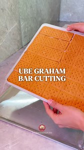 Ube Graham Bar Cutting #ube #grahambar #grahambarnegosyo #ellesorshopph #elessorbalmes | Elessor Balmes