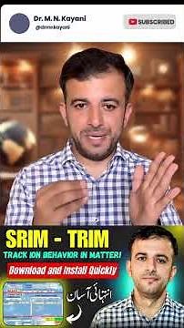 SRIM TRIM Installation & Demo in 60 Seconds! | Quick Guide for Physics Students 🔬