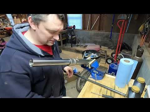 06 KDX 200 Fork Rebuild with Gold Valves