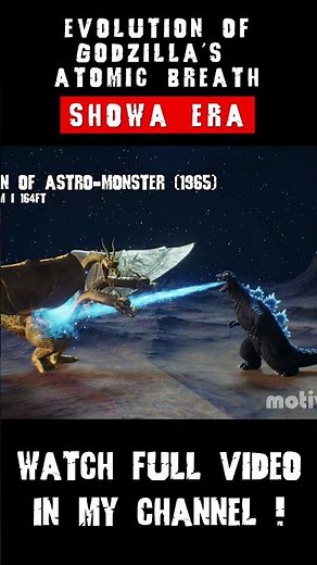Evolution of Godzilla's atomic breath I SHOWA ERA 03 #comparison #godzilla #atomicbreath