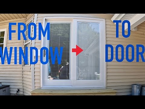 How to Convert a Window into a Sliding Glass Door