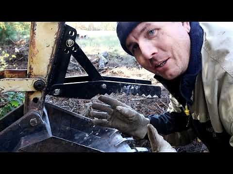 How To Clear Land With A Backhoe Thumb And Stihl Chainsaw