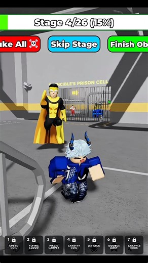 INVINCIBLE PRISON RUN! (Obby) #roblox #shorts