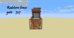 Redstone fence gate 7x7 Minecraft Map