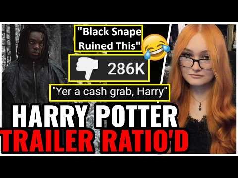 Harry Potter Trailer WRECKED & RATIO'D 🤣 Trailer Hits 286k Dislikes After Black Snape Gets DESTROYED