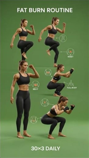 😱 Quick Fat Burn Routine at Home 🔥