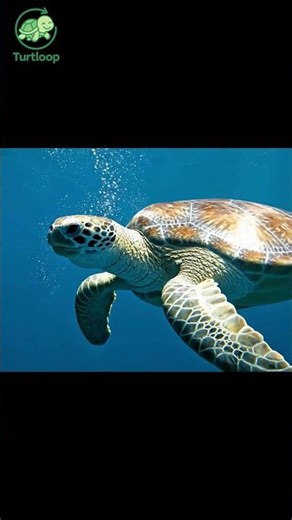 🐢 Underwater Slow Swim #turtloop #animation #shorts #TurtleCosplay #TurtloopSeries #เต่าคอสเพลย์