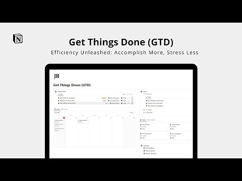 Creating Get Things Done (GTD) Notion Template: Step by Step Tutorial