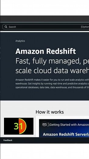 What is Amazon Redshift | Redshift explained in nutshell in min | datawarehouse in aws. #aws