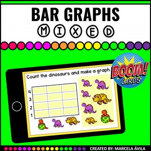 Building and Reading Bar Graphs Boom Cards™ Distance Learning