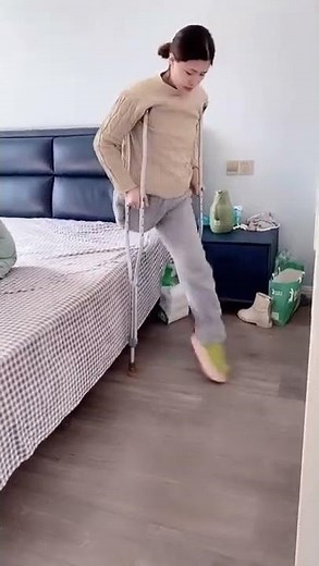 Beautiful polio amputee.