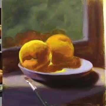 Acrylic painting from Zoom class