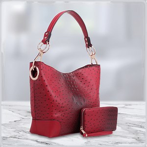 MKF Collection 2-Piece Wandy Vegan Leather Hobo & Wallet Set