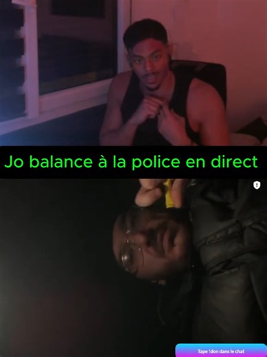 Jo balance à la police en direct 🤣 #police #humour #fyp #pourtoi #viral @JoLaVanille