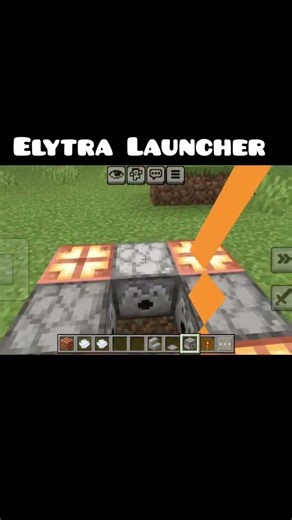 Elytra Launcher in Minecraft 😱#minecraft #minecraftgameplay