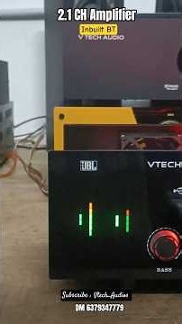 2.1 CH Amplifier /Dual Graphic VU Meter / MOSFET #amplifiers #hometheater #audioequipment