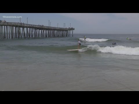 Surf's up! Coastal Edge holds its first 'Shoot The Pier Surf Contest' at the Virginia Beach Fishing