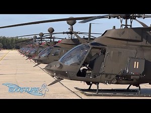 OH-58D Kiowa Warrior 16x Helicopter Squadron - Zemunik AFB Presentation - Croatia HD