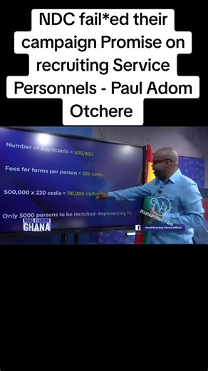 NDC's Campaign Promise on Service Personnel: A Critical Review