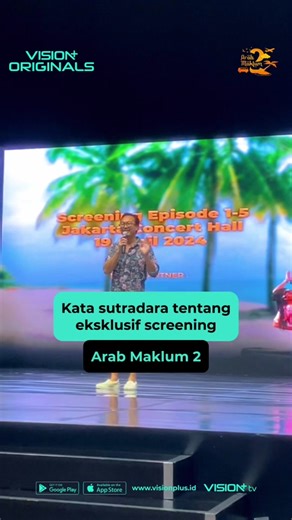 Jadi makin gak sabar #ArabMaklum2 yang tayang 26 april 2024👀 #VisionPlusOriginals #VisionPlus #TikToktainment #RekomendasiTontonan #TontonanBaru #ArabMaklum2OriginalSeries Rate ⭐️⭐️⭐️⭐️⭐️ pengalaman seru kamu nikmatin beragam original series Vision di google playstore & appstore sekarang!