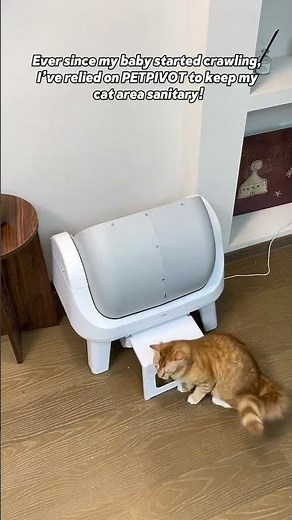 Open smart litter box, hands-free cleaning! #CatProducts#cat#Catlitterbox #Petproducts #PetPivot