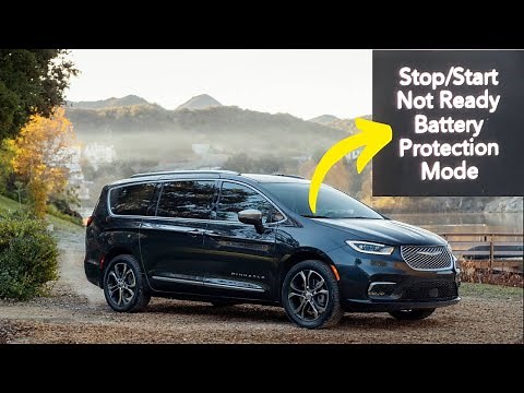 “Stop start not ready, Battery protection mode” warning in Chrysler Pacifica