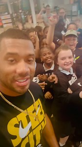 What a day! Too much fun with the kids today! All love for the new @3Brand collection! @Ciara & I are so proud of our kids rocking the “Steel City!” | Russell Wilson