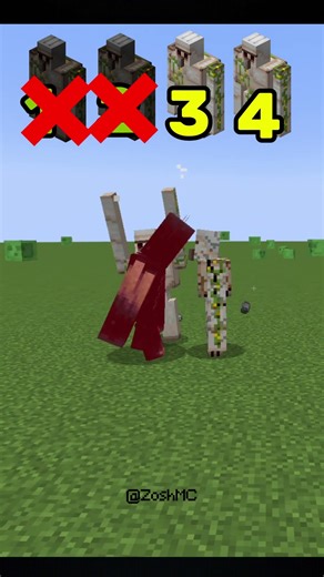 Minecraft Warden vs Iron Golem | #shorts #minecraft