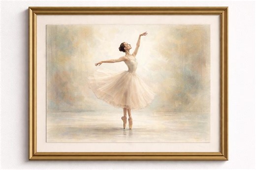 Ballerina Drawing, Grace in Motion, Printable Digital Download, Studioprintframe GALLERY 044 - Etsy