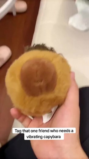 Vibrating Capybara Plush Toy - Interactive and Fun!