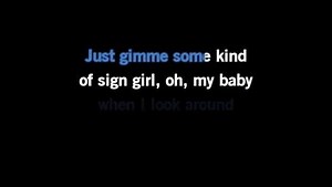 Karaoke Gimme Little Sign - Brenton Wood - CDG, MP4, KFN - Karaoke Version