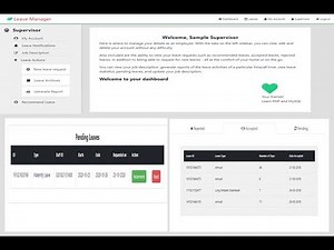 Online Leave Management System in PHP with Full Source Code