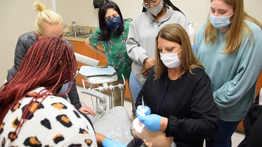 Jefferson State's 11-week Dental Assistant program provides fast-track training for high-need positions, and now features a new dental chair at the college's Shelby-Hoover Campus. Visit jeffersonstate.edu/dental-assistant for more information, including scholarship opportunities. #FindYourPlace Alabama Community College System | Jefferson State