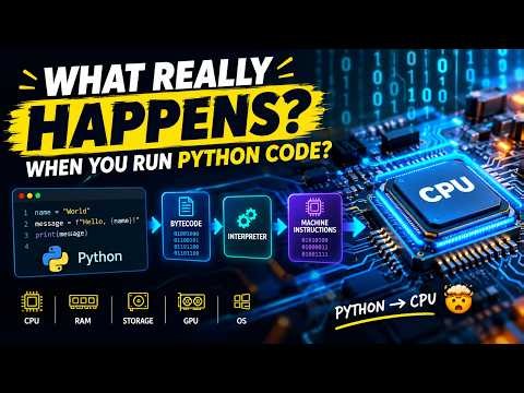 What REALLY Happens When You Run Python Code? Inside Your Computer!
