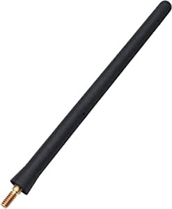 6.78 inches Black Car Antenna for Jeep Patriot 2007-2021, Car Wash Proof Stubby Rubber Antenna- Conductive Copper Coil-Optimized FM/AM Radio Reception
