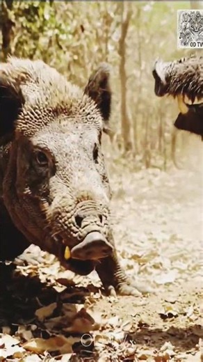 Real Life Monster! Komodo Dragon vs. Wild Boar! 🦎🐗 #wildlife #wildlifeentertainment