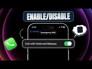 How to Enable Disable Emergency SOS Call With Side Button on iPhone | Turn On SOS Button on iOS 18